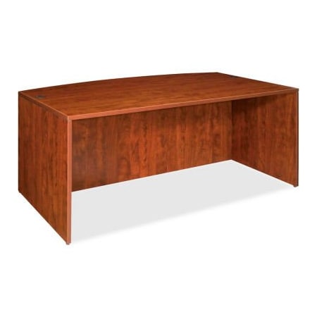 Sp Richards Lorell Bow Front Desk Shell - 72"W x 36"D x 29-1/2"H - Cherry - Essentials Series LLR69406